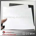 Isotropic flexible rubber magnet with White PVC